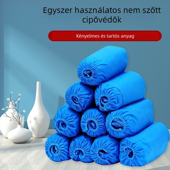 Egyszer használatos nemszálas cipővédők, vastagított kivitel, csúszásmentes, vendéglátáshoz, 20 darabos csomag