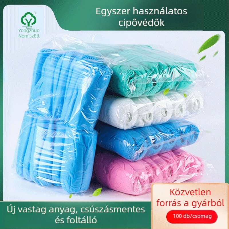 Nemszövött beltéri cipővédők — anyag: nem szőtt szövet; porálló; csúszásmentes; vízálló; megerősített