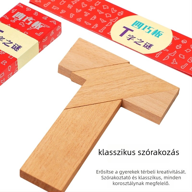Fából készült puzzle-játék Magnolia, síkpanel kategória, 7–14 éveseknek