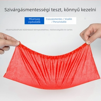 Egyszer használatos CPE cipővédők, extra vastag, csúszásmentes, vízálló és porálló, beltéri használatra