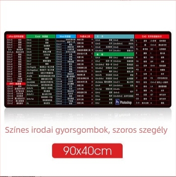 Asztali egérpad gumi felülettel, egyoldalas, számológép funkcióval, nyomtatás, OEM