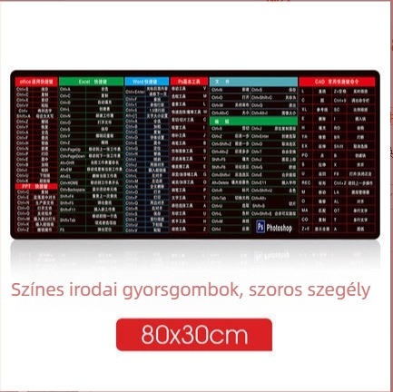 Asztali egérpad gumi felülettel, egyoldalas, számológép funkcióval, nyomtatás, OEM