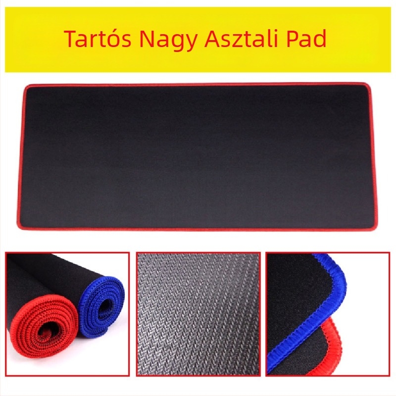 Nagy gumírozott játékmousepad megerősített éllel, egyoldalas, injekciós öntésű, irodai asztali matrac