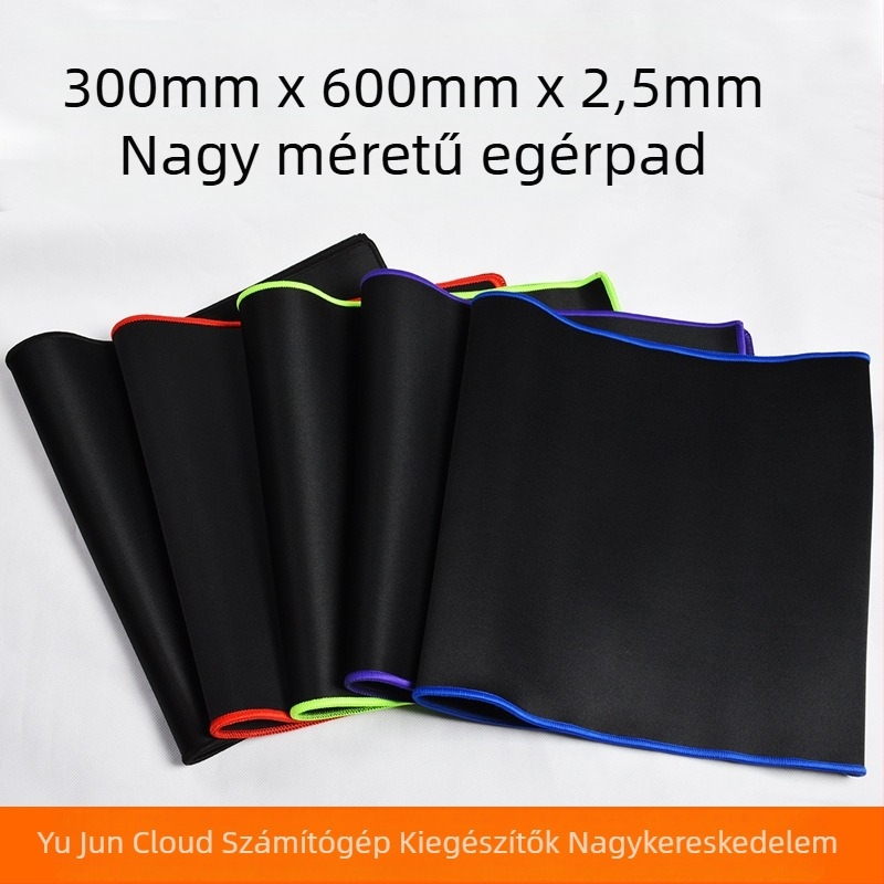 Nagy gumírozott játékmousepad megerősített éllel, egyoldalas, injekciós öntésű, irodai asztali matrac