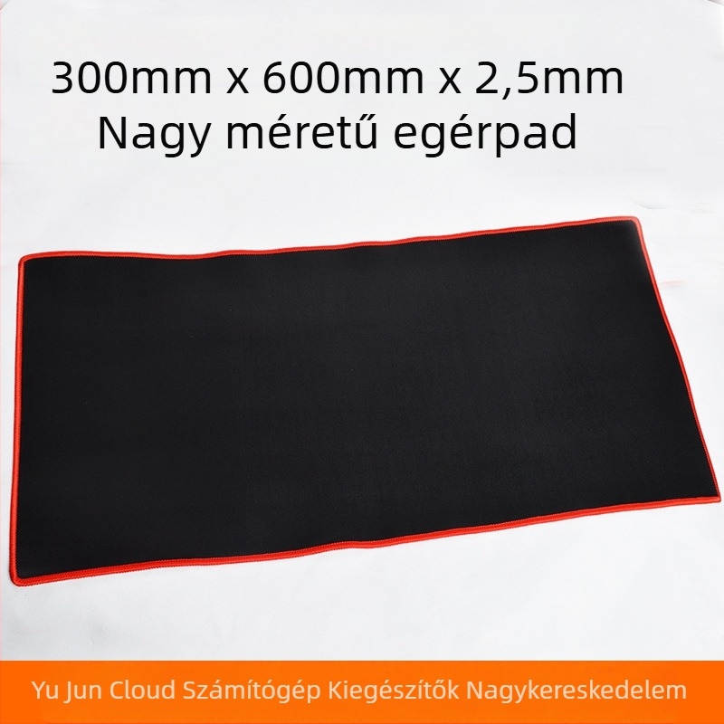 Nagy gumírozott játékmousepad megerősített éllel, egyoldalas, injekciós öntésű, irodai asztali matrac