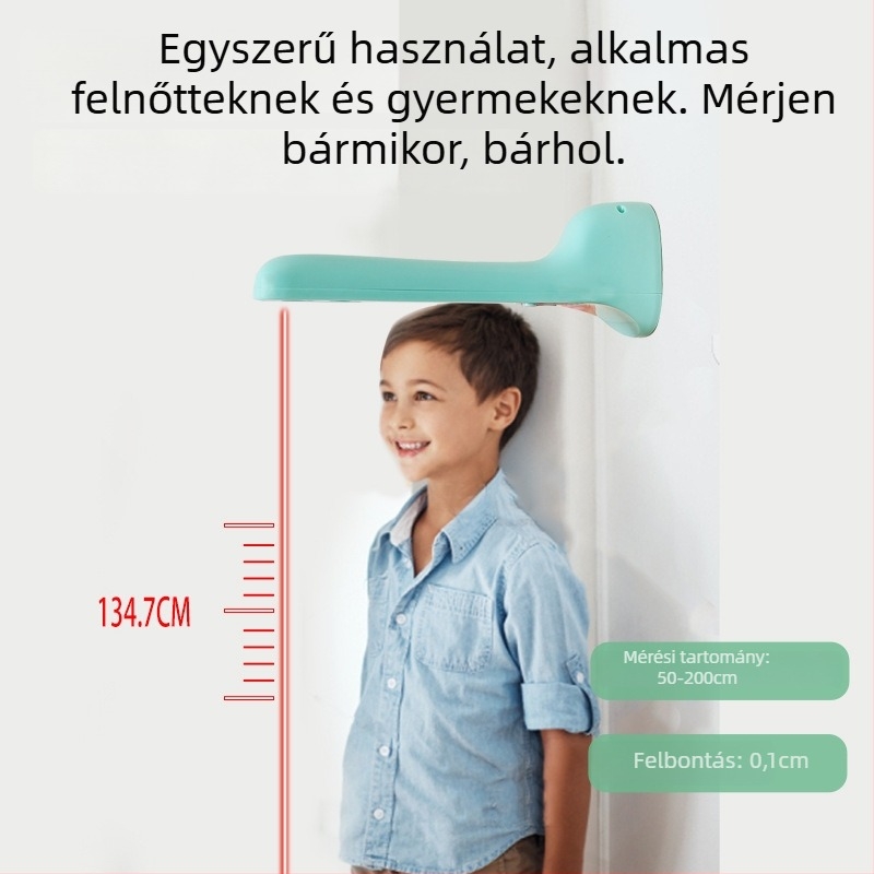 Ultrahangos magasságmérő eszköz SG04, 50–220 cm tartomány, elektronikus mérés, akkumulátoros működés, CABRY