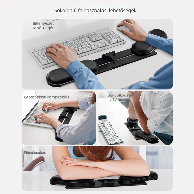 Egércsukló párna, ABS műanyag, vízálló, irodai használatra, testreszabható, hitelesített magánmárka