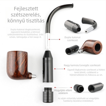 Sholan Heather Wood pipája logónyomtatással és testreszabással