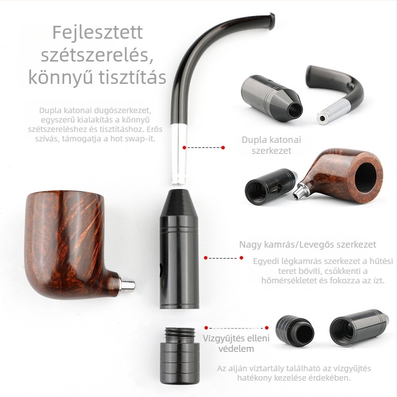Sholan Heather Wood pipája logónyomtatással és testreszabással