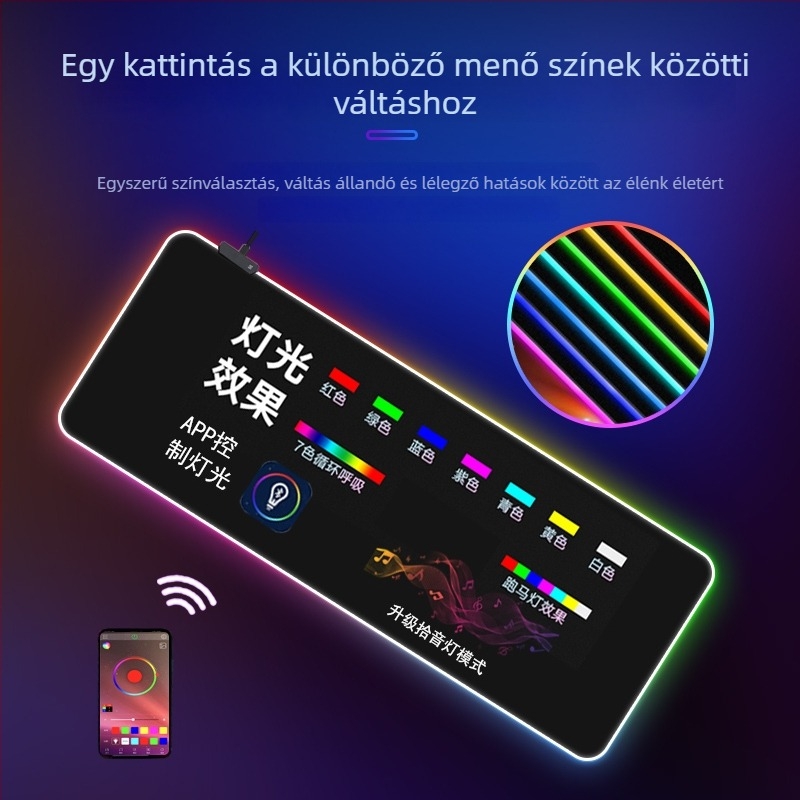 Billentyűzet- és egérpad - csúszásmentes felület, természetes gumi + textile borítás, egyoldalú, OEM testreszabás
