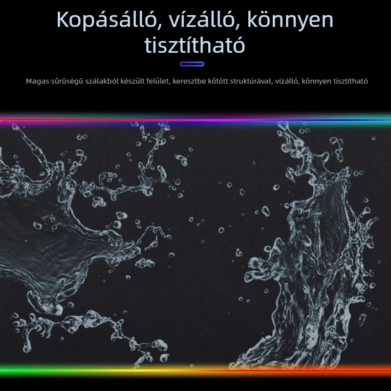 Billentyűzet- és egérpad - csúszásmentes felület, természetes gumi + textile borítás, egyoldalú, OEM testreszabás