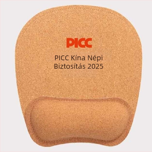 Parafa csuklós egérpad, kis méretű, egyoldalas, parafa + gumi anyag, csuklópánttal, OEM