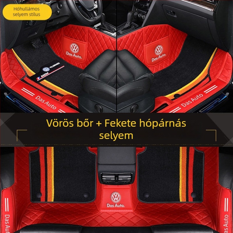 VW modellekhez teljes körű autópadlószőnyeg (Anyag: TPE+XPE anti-slip; Vastagság: 20mm; Tömeg: 5kg; Lábbetét stílus: bőrhatású)