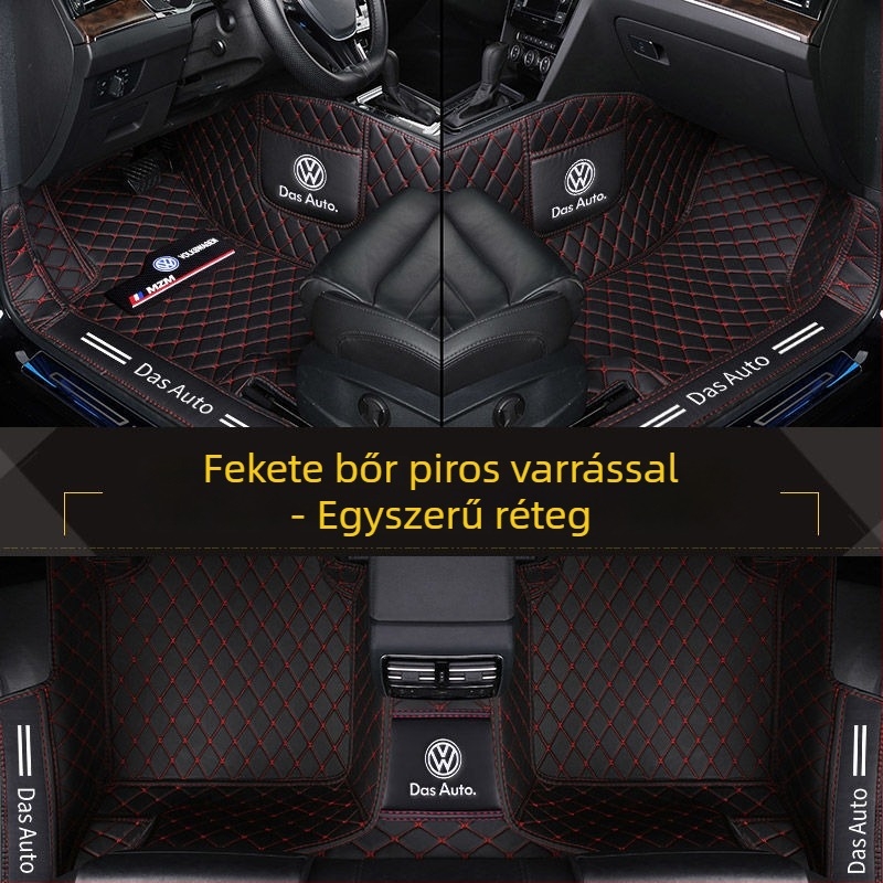 VW modellekhez teljes körű autópadlószőnyeg (Anyag: TPE+XPE anti-slip; Vastagság: 20mm; Tömeg: 5kg; Lábbetét stílus: bőrhatású)