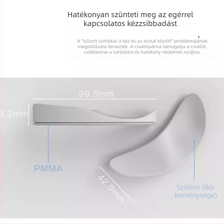 Kis méretű egércsukló párna, gyanta anyagból, egyoldalas kivitel, injekciós öntés, logónyomás és OEM testreszabás