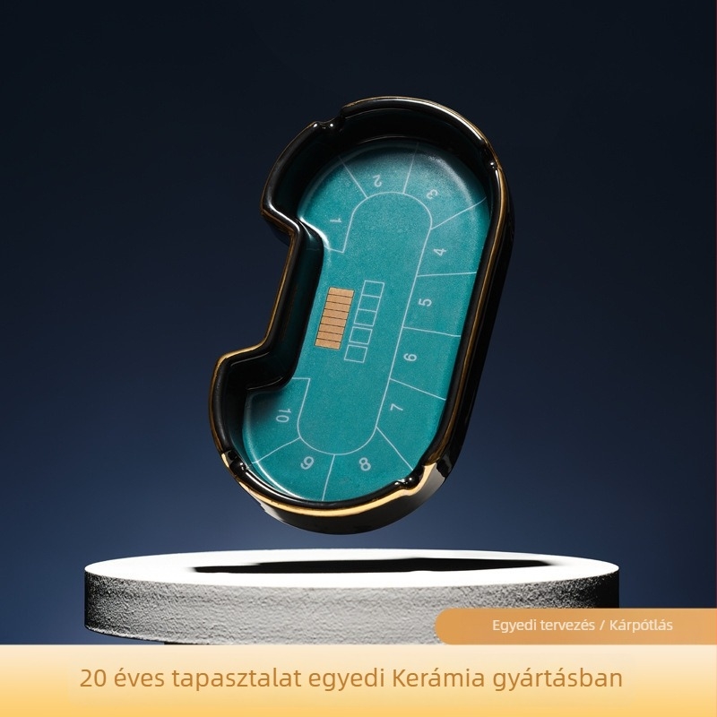 Kerámia hamutál, modern minimalist design tárolóval, testreszabható asztali dísz Jinshang yipin