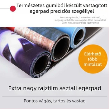 Reklám egérpad természetes gumi és szövet anyagból, csúszásmentes, hőtranszfer logóval