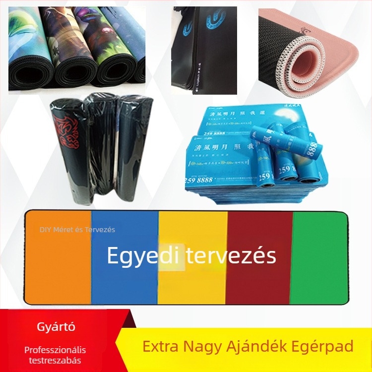 Testreszabott egérpad logóval - gyanta alapú, egyoldalas, hőtranszferes nyomtatás, OEM, különböző formák