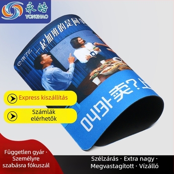 Játék egérpad, kétoldalas, gumiból, csúszásmentes, csuklótámasz, USB hub, logó nyomtatás elérhető