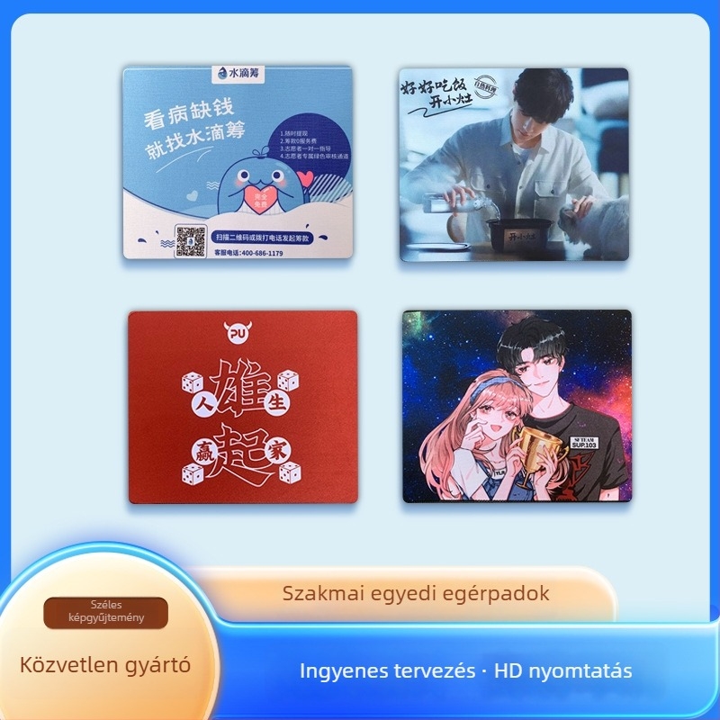 Játék egérpad, kétoldalas, gumiból, csúszásmentes, csuklótámasz, USB hub, logó nyomtatás elérhető