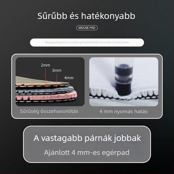 Reklám egérpad, egyoldalas, természetes gumi, csúszásmentes, hőtranszfer nyomás, logó nyomtatás
