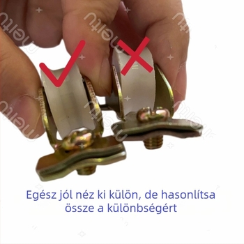 10 darab alumíniumötvözetű ajtó- és ablak görgő csúszóajtókhoz nylon csapágyakkal