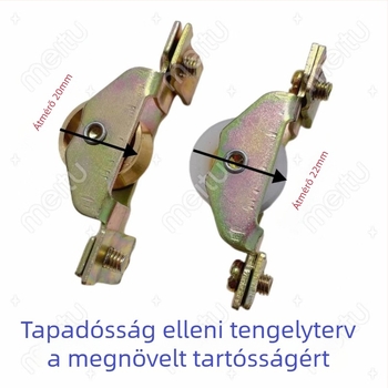 10 darab alumíniumötvözetű ajtó- és ablak görgő csúszóajtókhoz nylon csapágyakkal