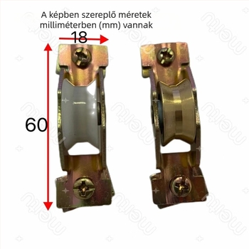 10 darab alumíniumötvözetű ajtó- és ablak görgő csúszóajtókhoz nylon csapágyakkal