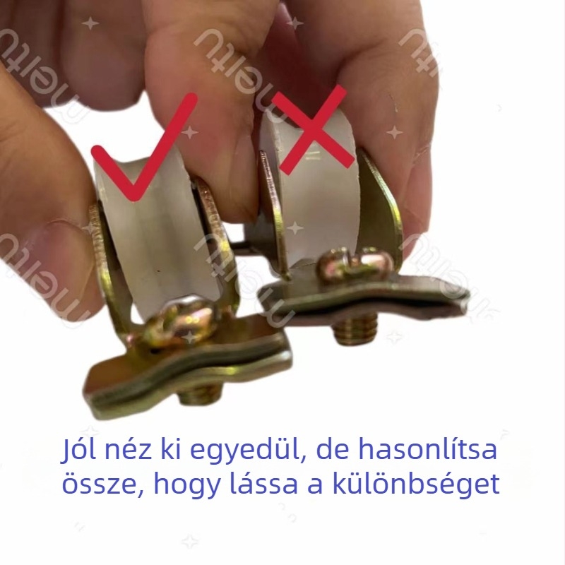 10 darab alumíniumötvözetű ajtó- és ablak görgő csúszóajtókhoz nylon csapágyakkal