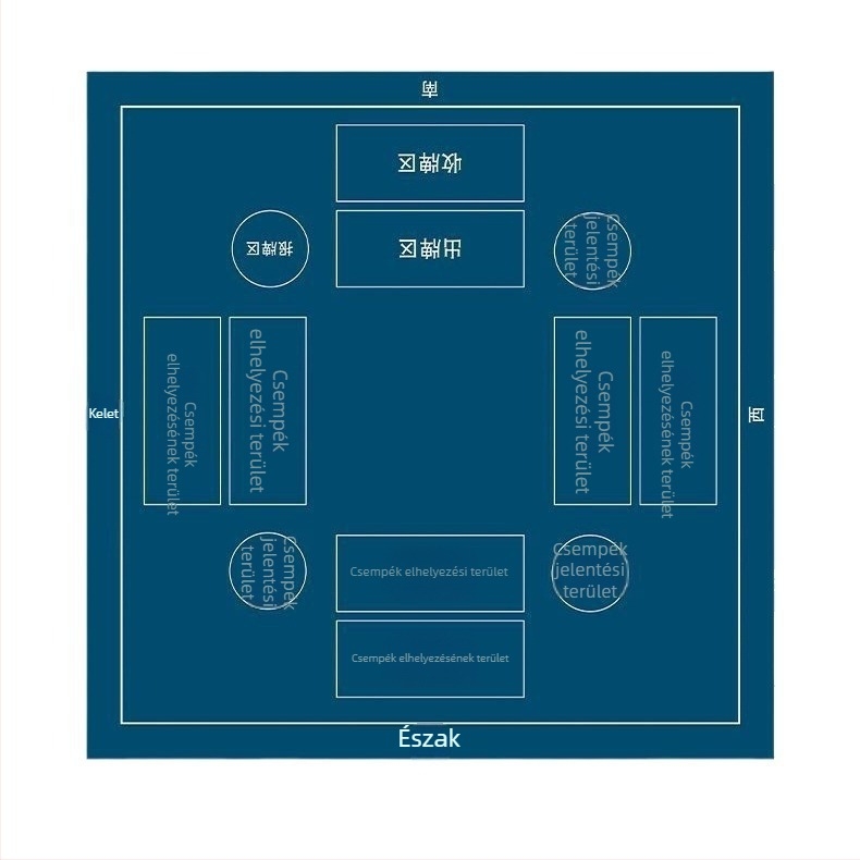 Tojás töréséhez készült asztalterítő — gumírozott, egyoldalas, hőtranszfer nyomtatás, logó nyomtatható, OEM/testreszabás