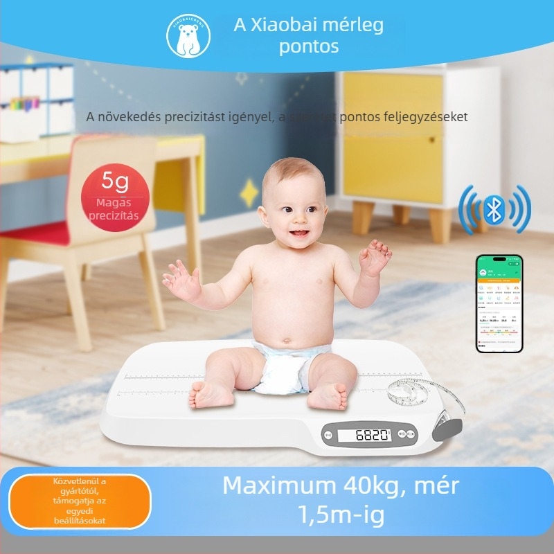 Gyerekeknek szánt súlymérleg LCD-kijelzővel, graduáció 5-10 g