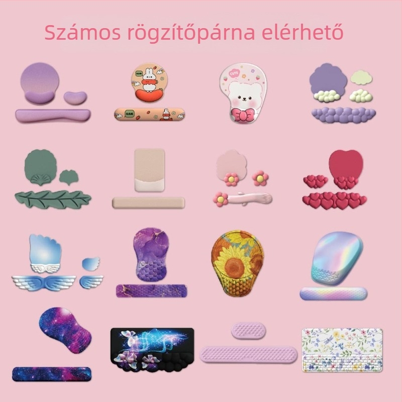 Egércsukló párna - egyoldalas, gyanta alapanyagú, csuklópánt, logónyomtatás, OEM testreszabás