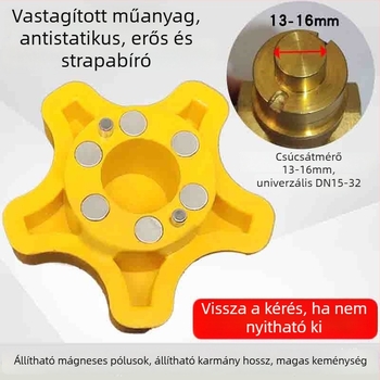 Vízmérő mágnes szelepe kulcs – 6-pontos univerzális kapcsoló vidéki vízellátáshoz