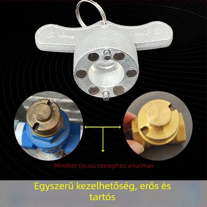 Vízmérő mágnes szelepe kulcs – 6-pontos univerzális kapcsoló vidéki vízellátáshoz