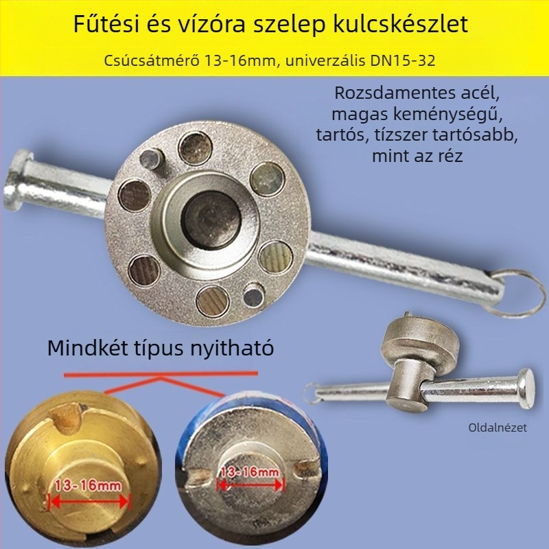 Vízmérő mágnes szelepe kulcs – 6-pontos univerzális kapcsoló vidéki vízellátáshoz