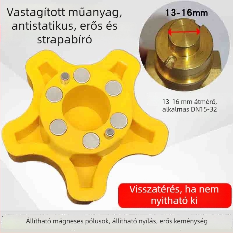 Vízmérő mágnes szelepe kulcs – 6-pontos univerzális kapcsoló vidéki vízellátáshoz