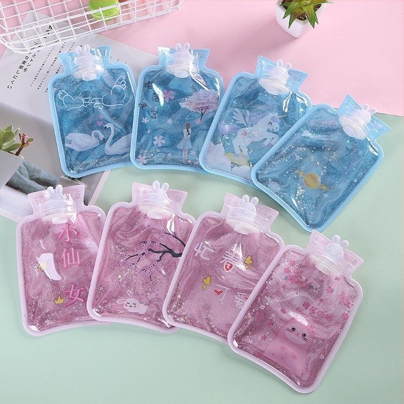 Vízfeltöltéses forróvíztáska – Nagy sűrűségű PVC, hordozható kézmelegítő, téli használatra