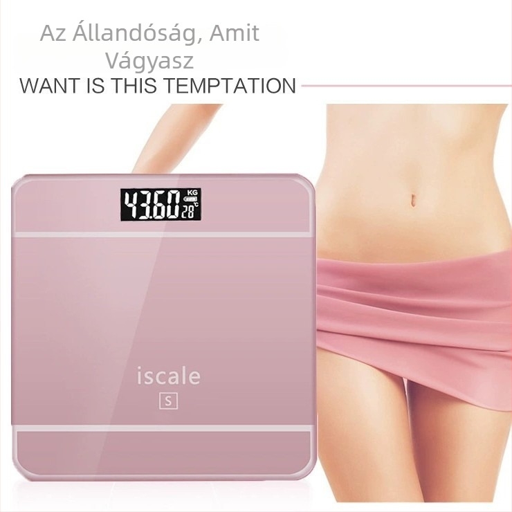 Otthoni testsúlymérő, akkumulátoros működés, egyszerű dizájn, maximális teherbírás 180 kg