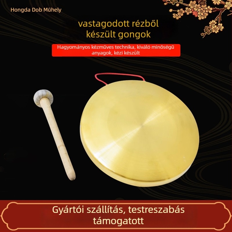 Sárgaréz gong színházi kellék, útnyitó gong, Hongyueda márka