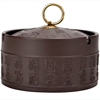 Kerámia hamutál fedővel füst eloltása és a hamu szóródásának megakadályozása, díszítés és tárolás, logó nyomtatás, testreszabható