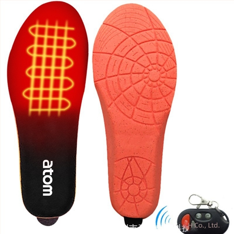 Fűtött talpbetét USB-C töltéssel, három fokozatú távirányító, 3,7V 2000mAh akkumulátor, velúr felső rész, Osley talp