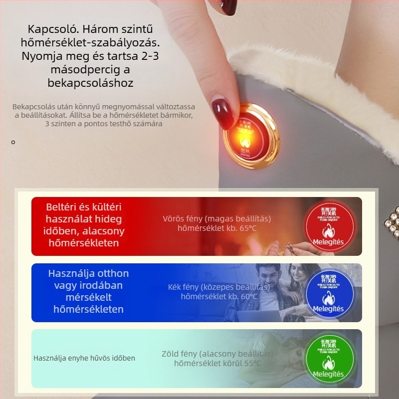 Női USB-tápellátású fűtött papucs PU felsőrésszel és gumírozott talppal