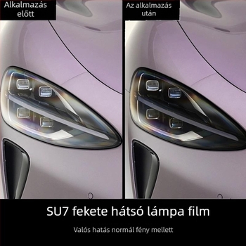 TPU-fólia fényszórókhoz és hátsó lámpákhoz Xiaomi SU7-Ultrehez, fényvezérelt színváltó funkcióval