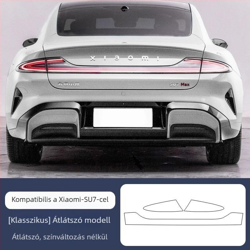 TPU-fólia fényszórókhoz és hátsó lámpákhoz Xiaomi SU7-Ultrehez, fényvezérelt színváltó funkcióval