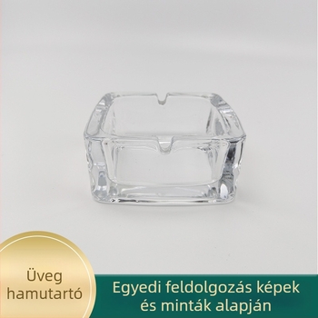 Üvegből készült hamutál prémium megjelenéssel, otthoni használatra a nappaliban vagy hálószobában, szállodai és irodai környezetbe alkalmas.