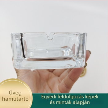 Üvegből készült hamutál prémium megjelenéssel, otthoni használatra a nappaliban vagy hálószobában, szállodai és irodai környezetbe alkalmas.