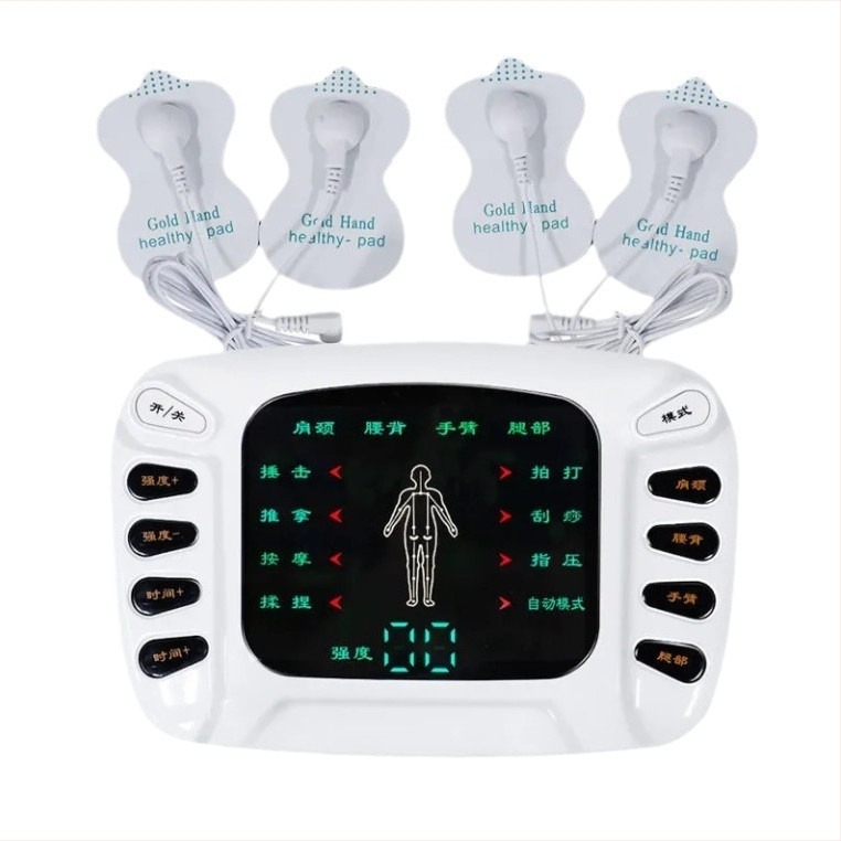 Multifunkcionális EMS masszázs patch nyakhoz, derékhoz, csípőhöz és lábfejhez — USB tápegység, modell 309b, fáradtság enyhítésére, masszázstechnika: taps, masszírozás, akupresszúra, koppintás, dagasztás