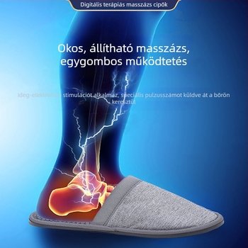 Mikroáramú talpmasszázs papucs, USB-tápellátás, kézi vezetékes vezérlés, számítógépes típusú vezérlés, férfiak és nők számára, beltéri használatra