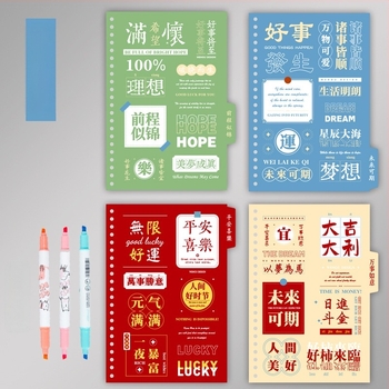 Újratölthető notesz: rácsos, vonalas és üres oldalakkal, átlátszó kötőfedél, modell 0325, 60 oldal