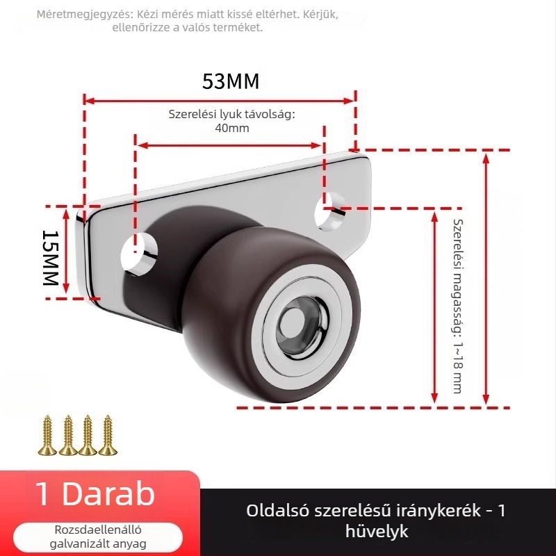 Bútor görgő irányított, csendes gumikerék sínhez; Márka The First Force; Anyag Regular; Stílus Modern és minimalist